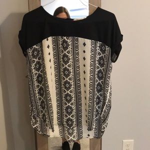 Black and white top